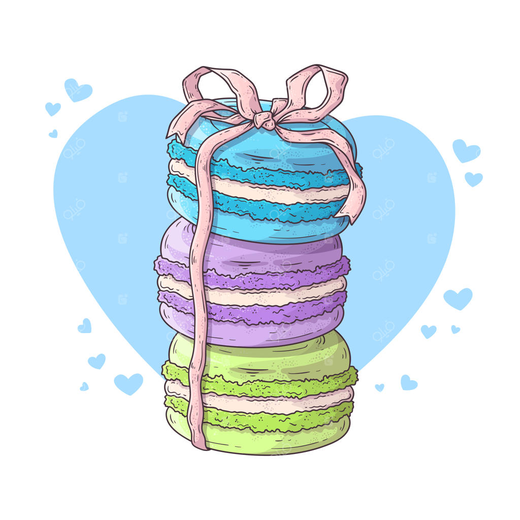 دسر واقعی فرانسوی: ماکارون‌ها