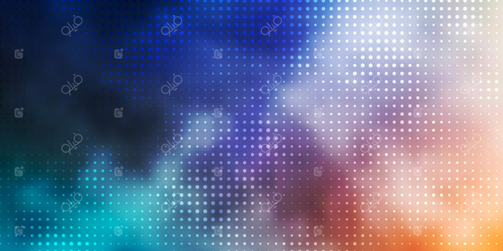 پس‌زمینه‌ی وکتوری آبی کمرنگ و زرد با حباب‌ها.