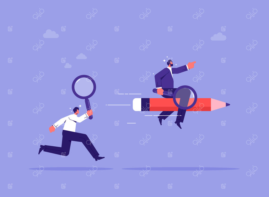 تاجران در حال مسابقه