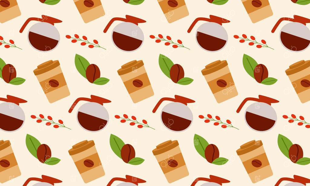 پترن بی‌پایان دانه‌های قهوه، پس‌زمینه