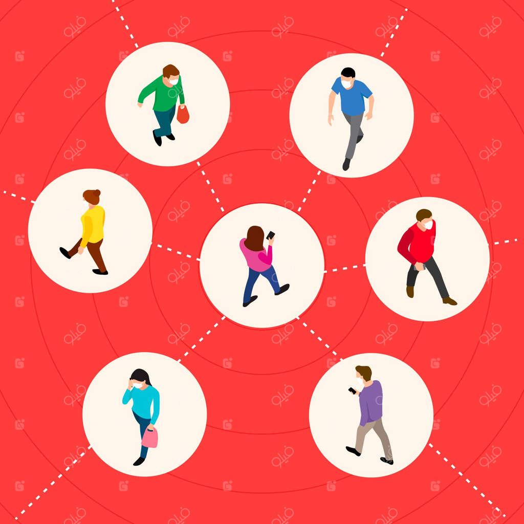 ردیابی تماس ویروس کرونا - مفهوم کلی