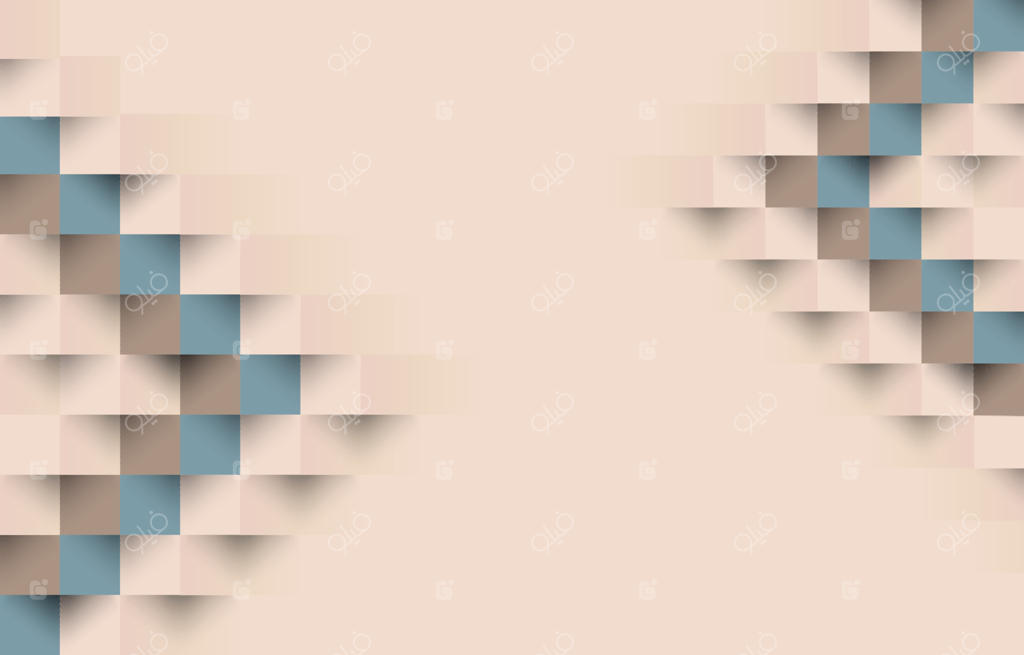 زمینه بژ ساده با تزیینات هندسی