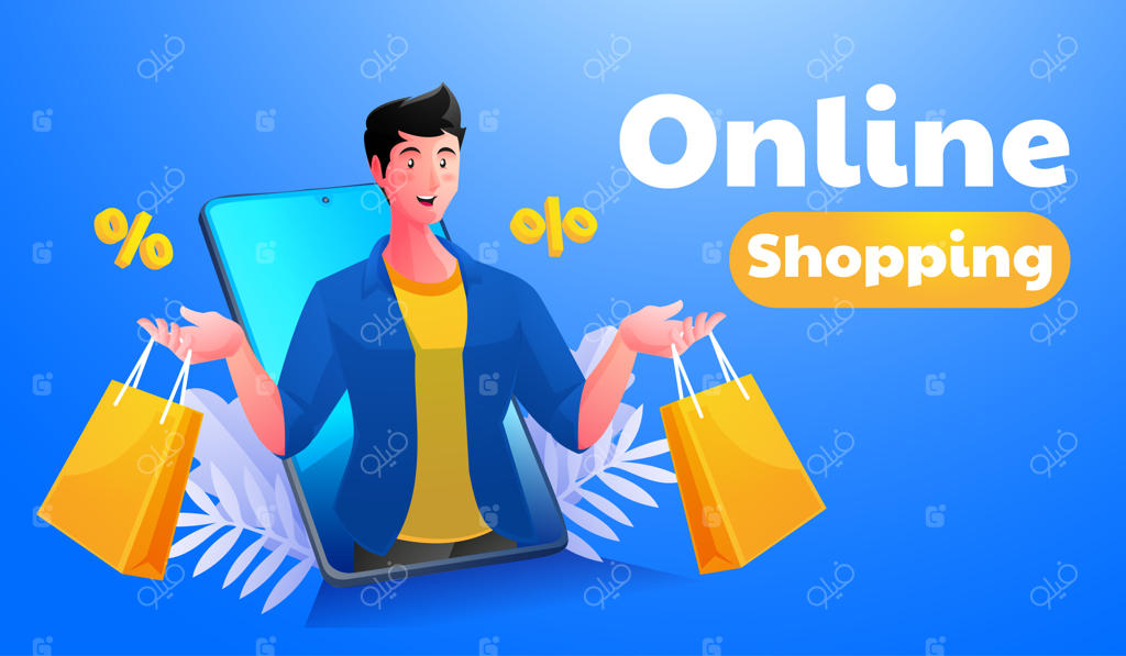 خرید آنلاین مردان با تلفن هوشمند