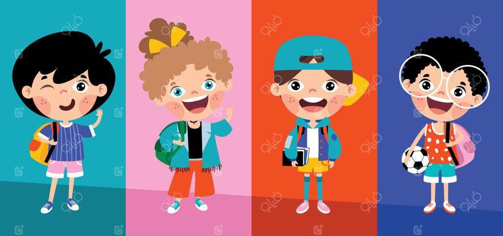 مفهوم آموزش با دانش‌آموزان کارتونی