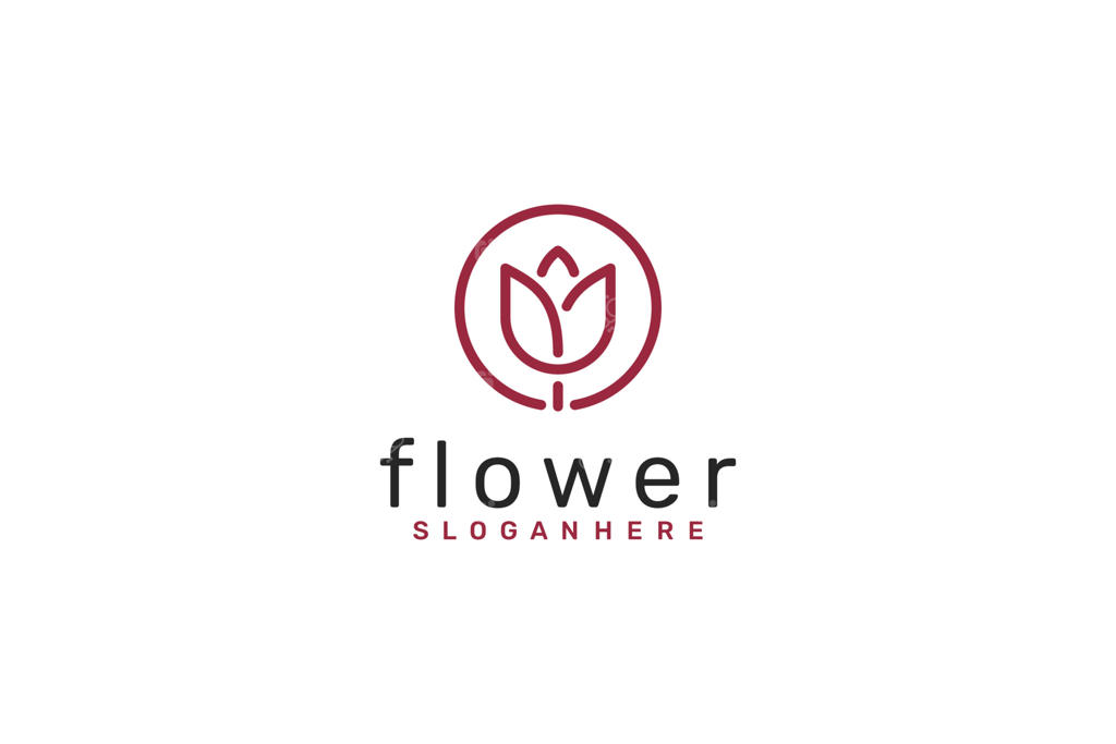 لوگوی مینیمالیستی گل، لوگوی زیبایی. طراحی وکتور.