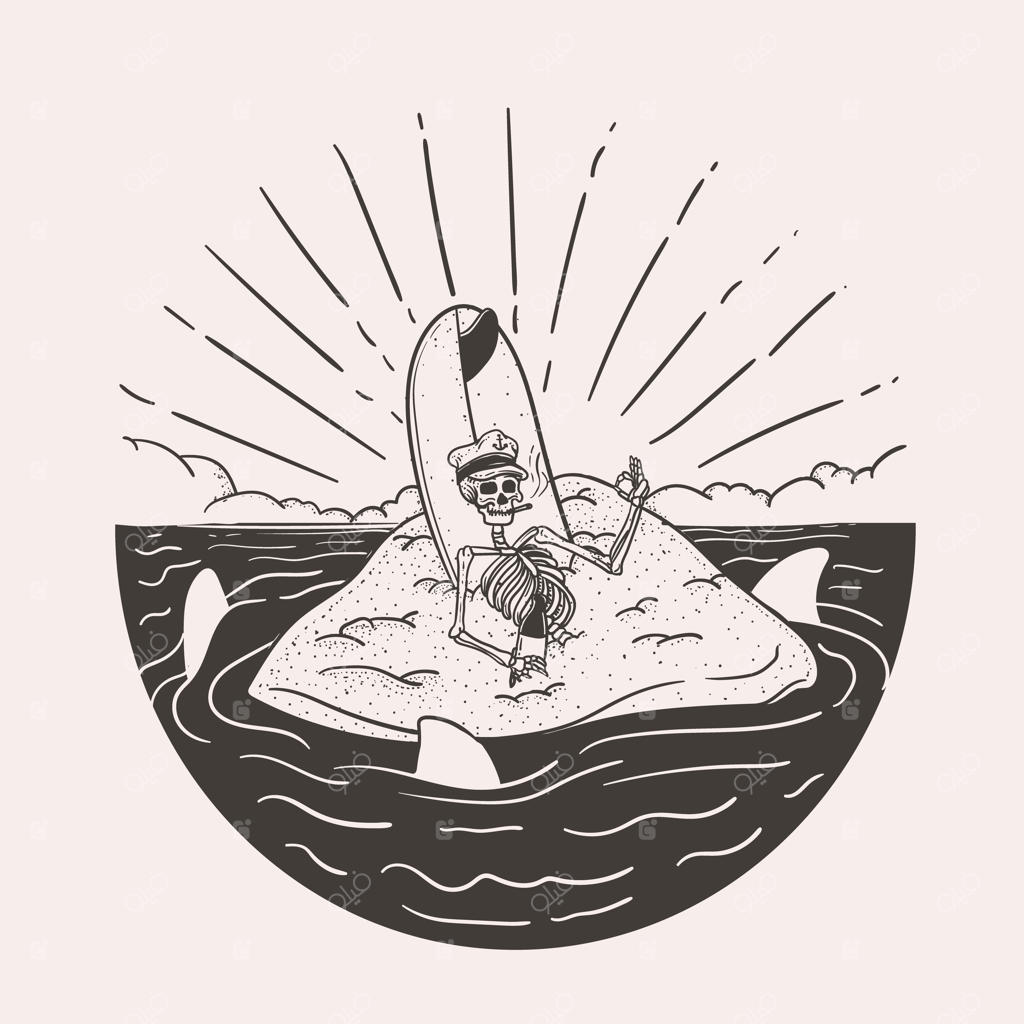 آرامش تابستانی با اسکلت خونسرد