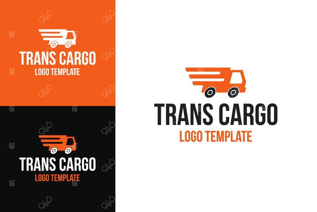 طرح ایده طراحی لوگو برای حمل و نقل و تحویل بسته‌ها