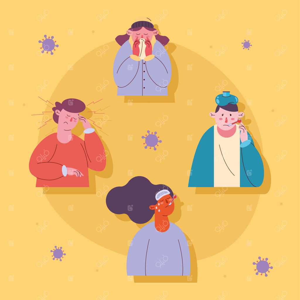 افراد بیمار از ذرات