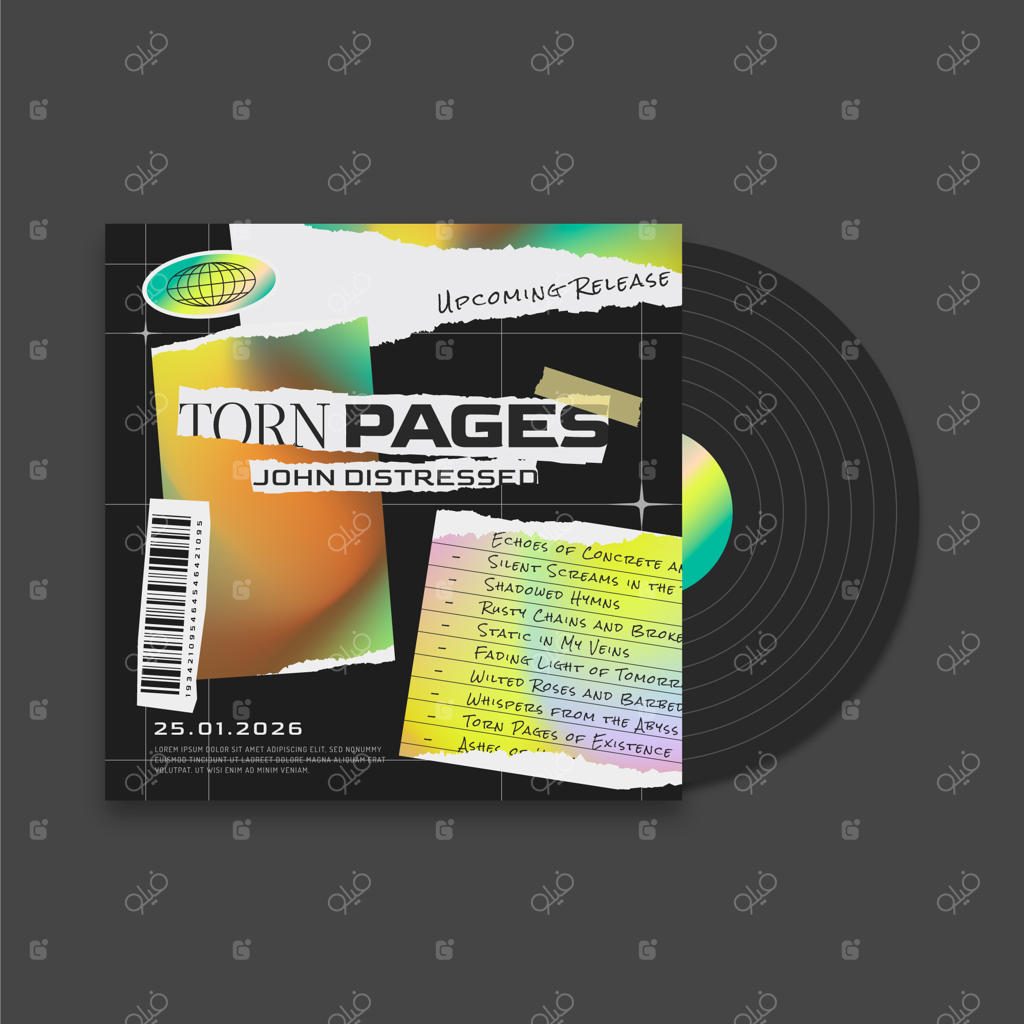 قالب جلد آلبوم آینده‌نگر با طراحی گرادیان