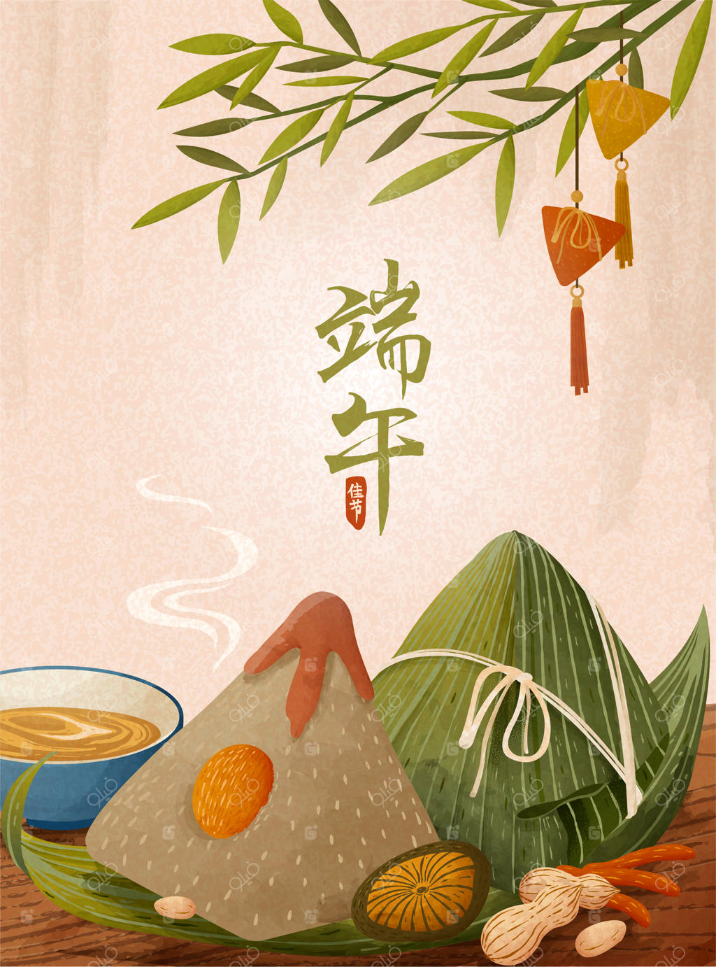 عنوان جشنواره باقلا: زونگ‌زی‌های غول‌آسا روی میز چوبی