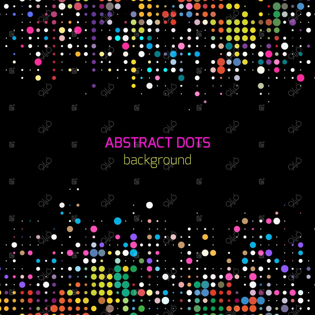 پس‌زمینه با نقاط رنگارنگ