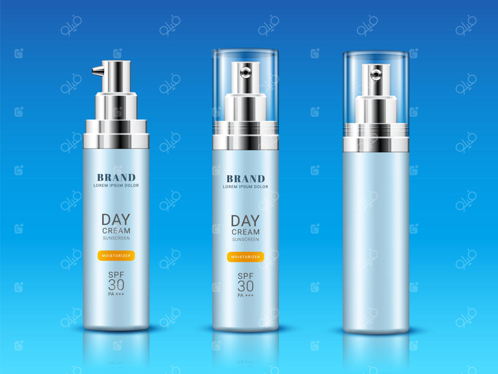 مجموعه ویال‌های جداگانه برای کرم ضدآفتاب یا شیشه واقعی برای برندینگ محافظت از آفتاب‌سوختگی