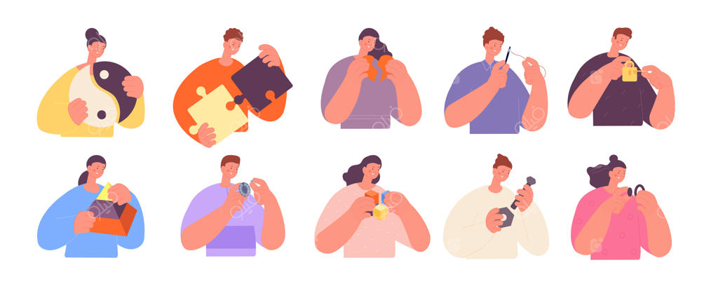 تکمیل موفقیت‌آمیز کار با اشکال مختلف و آثار هنری دست‌ساز؛ راه‌حل‌های خلاقانه برای مسائل گوناگون با مجموعه‌ای متنوع از بردارها.