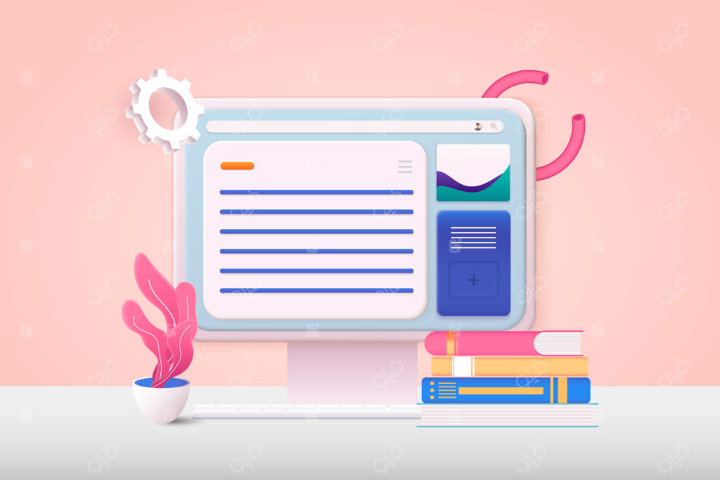 کامپیوتر خدمات ایمیل با صفحات باز