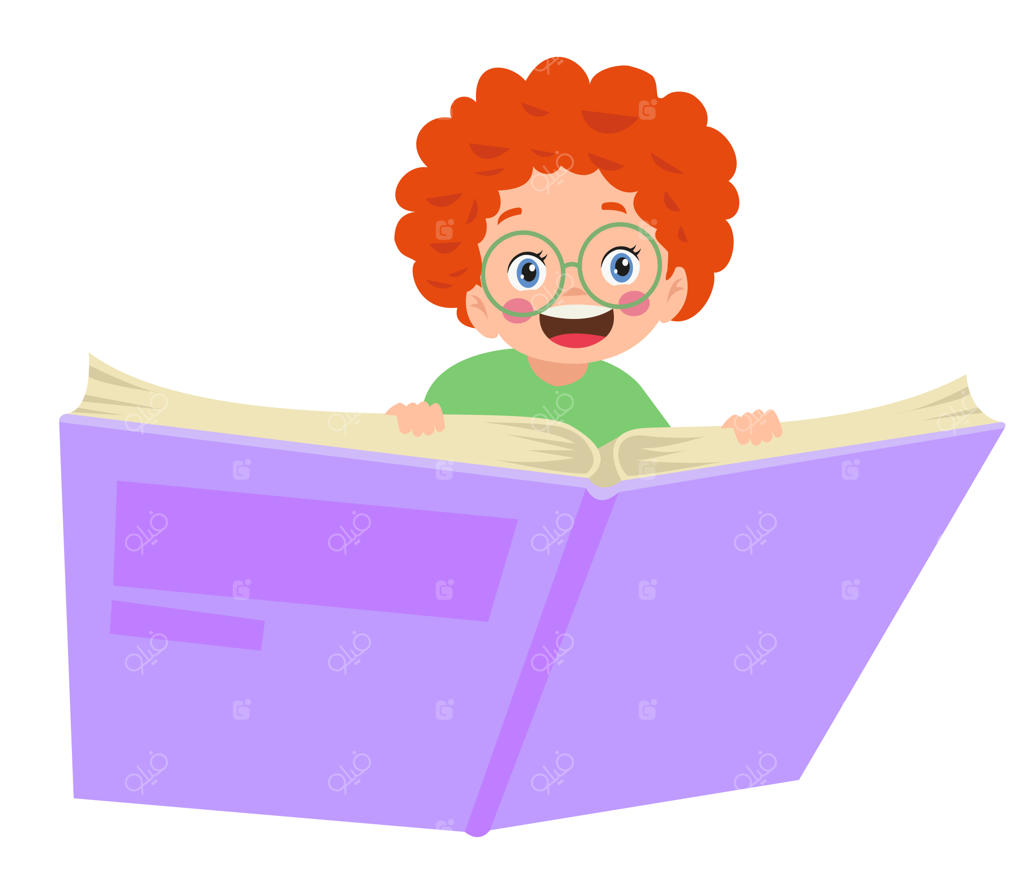 پسر و دختر در حال پرواز روی کتاب