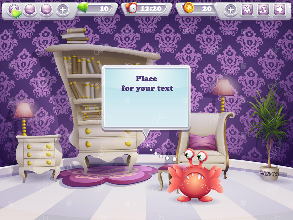 نمونه کادر گفتگو برای بازی‌های کامپیوتری و طراحی وب