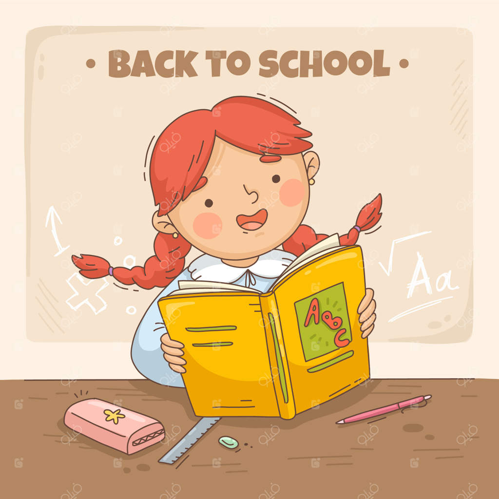 تصویر دستی بازگشت به مدرسه