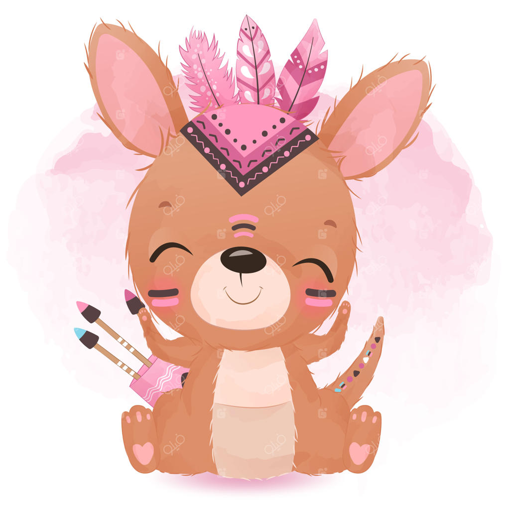 کانگوروی بامزه از سری طرح‌های قبیله‌ای