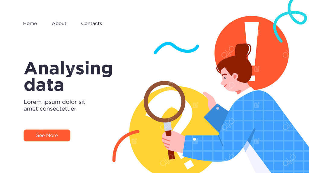 قالب صفحه فرود برای تحلیل و برنامه‌ریزی کسب‌وکارهای دیجیتال مدرن