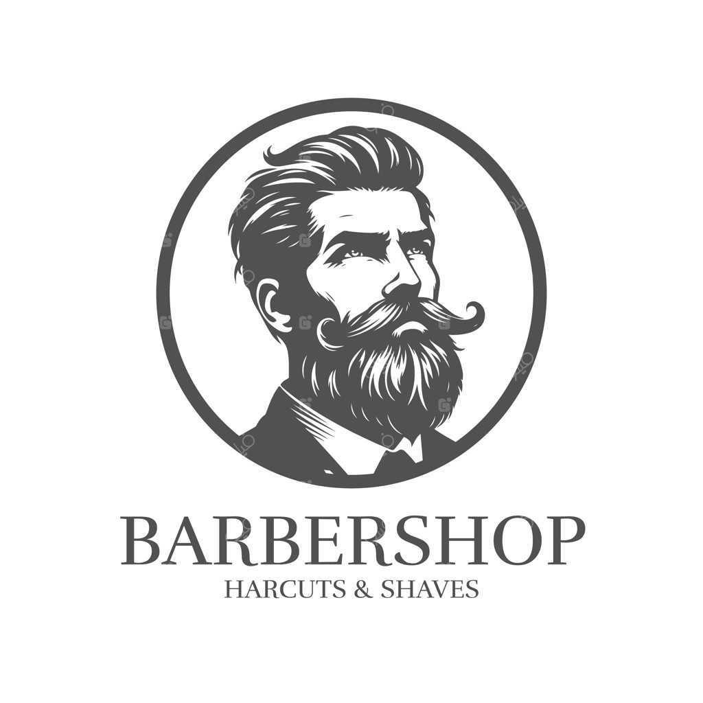 طرح وکتور لوگوی آرایشگاه مردانه کلاسیک