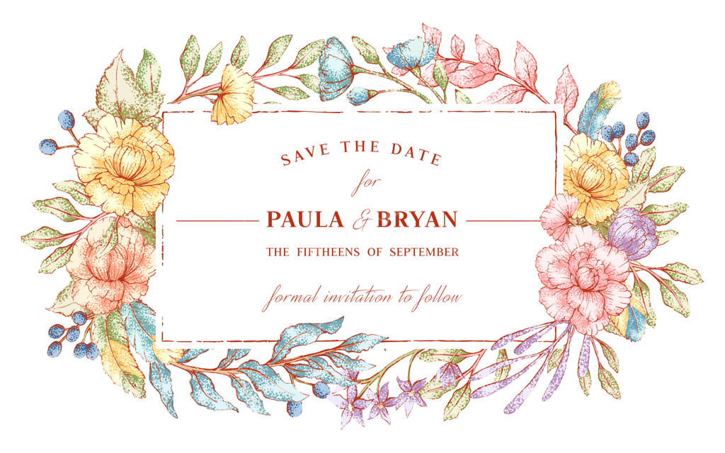 قالب قاب گل‌آرایی به سبک آبرنگی