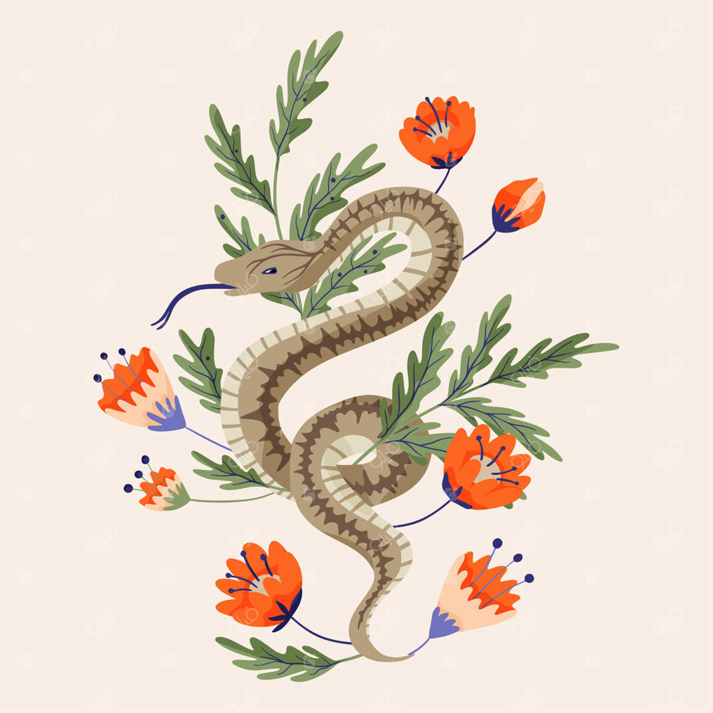 طراحی وکتوری تصاویر مارها