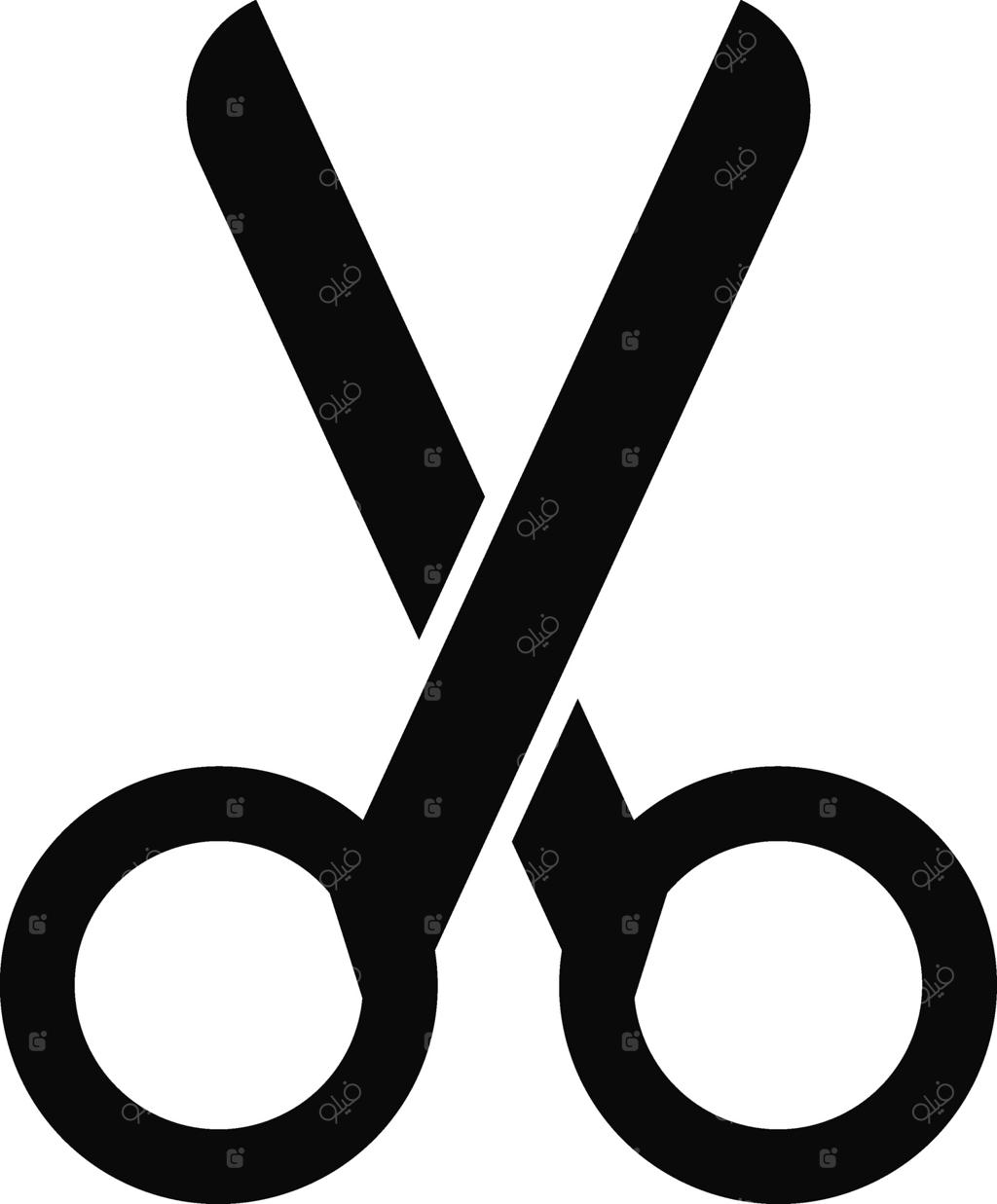 مجموعه آیکون های قیچی: نماد آرایشگاه، مدرسه و دفتر. علامت برش خط چین کاغذ. مفهوم کسب و کار آرایشگری