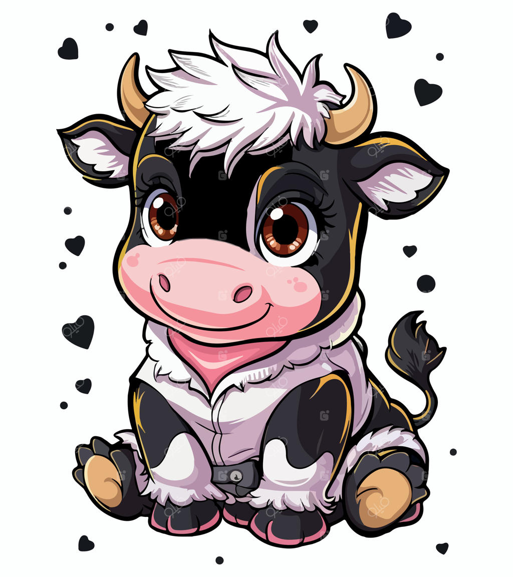 طرح تی‌شرت گوساله