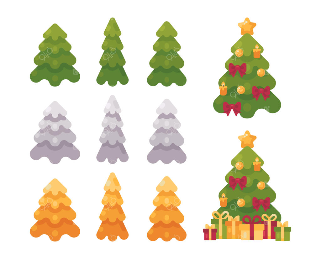 مجموعه درخت کریسمس.