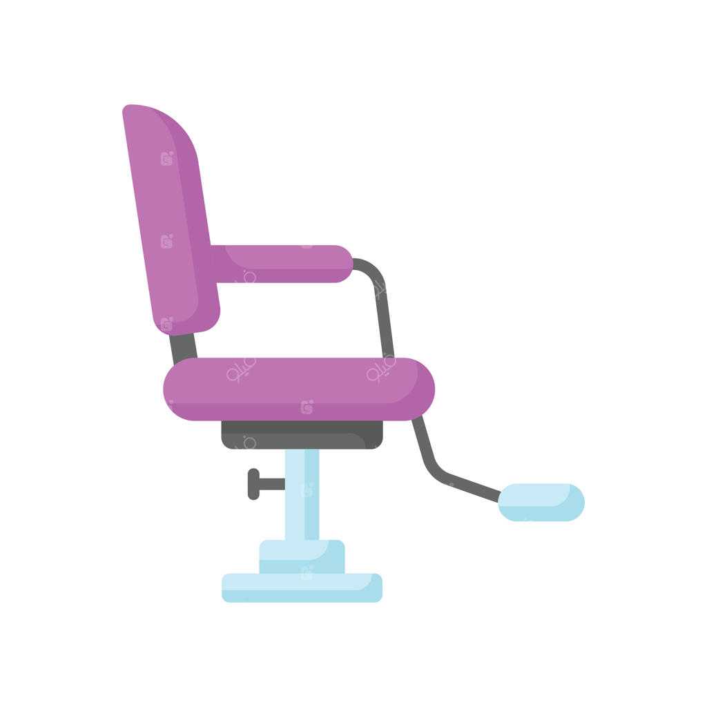 مبلمان سالن زیبایی، طراحی وکتور صندلی آرایشگاه و صندلی سلمانی