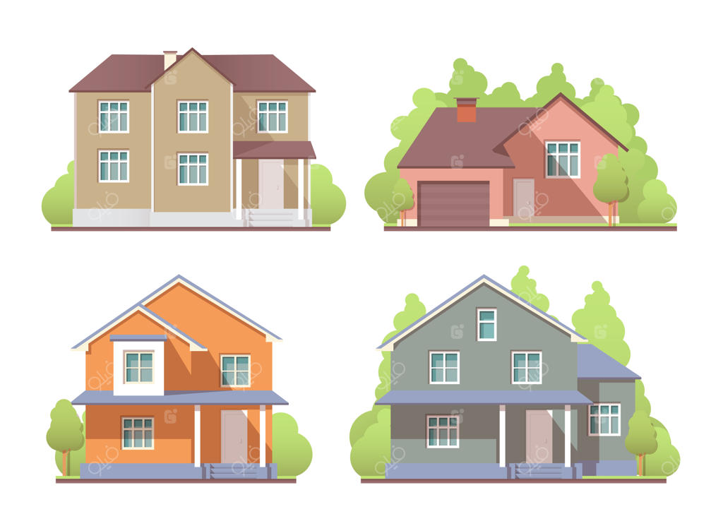 مجموعه نمای خارجی خانه‌ها