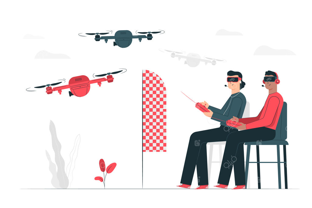 تصویرسازی مفهومی مسابقه پهپاد