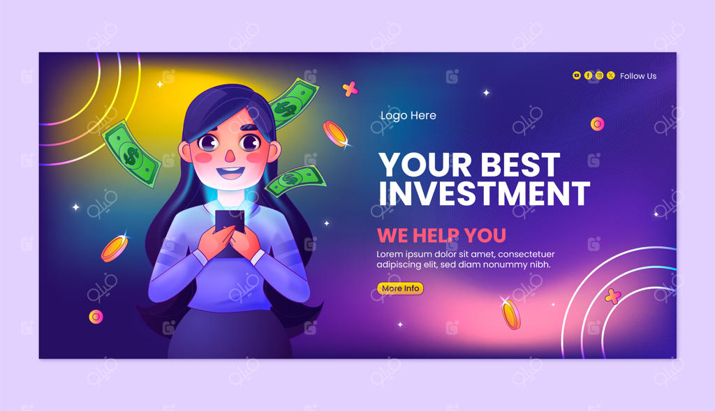 بنر سرمایه‌گذاری گرادیان