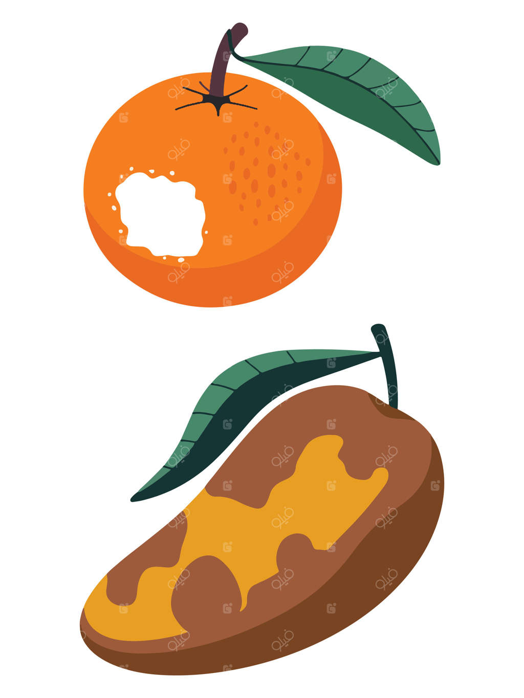 میوه‌های باغ با پوست پوسیده و بوی نامطبوع