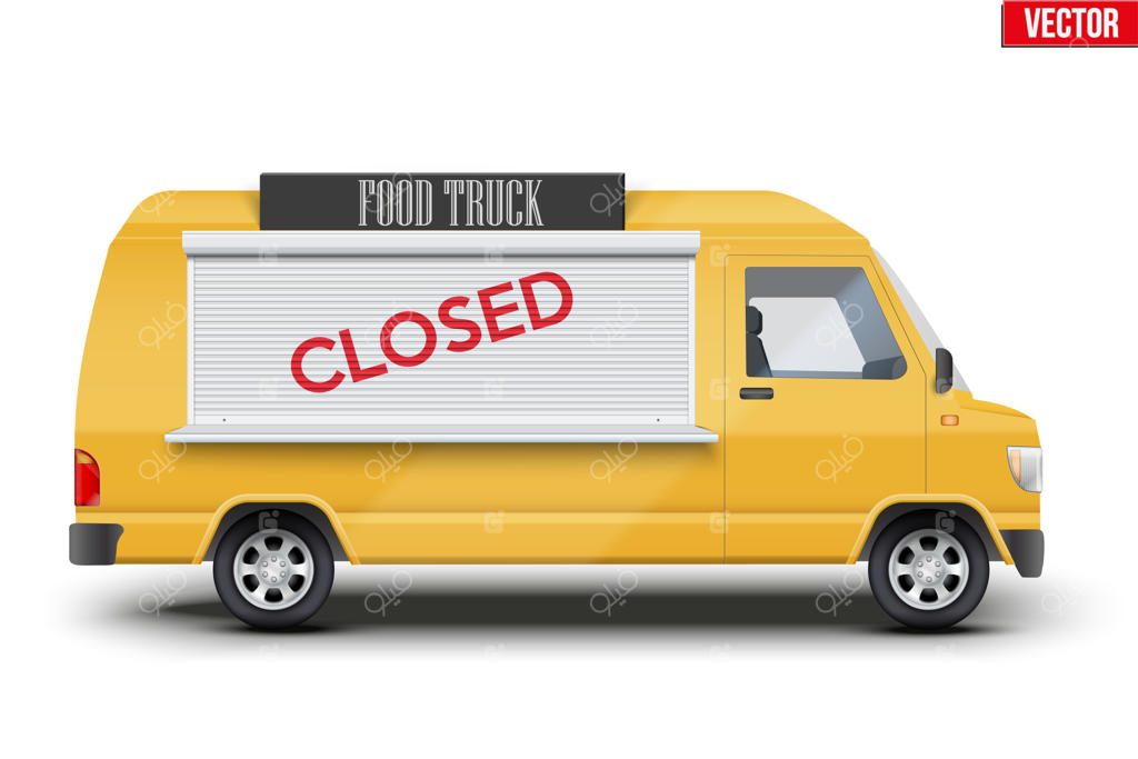 تریلر غذای خیابانی تعطیل است