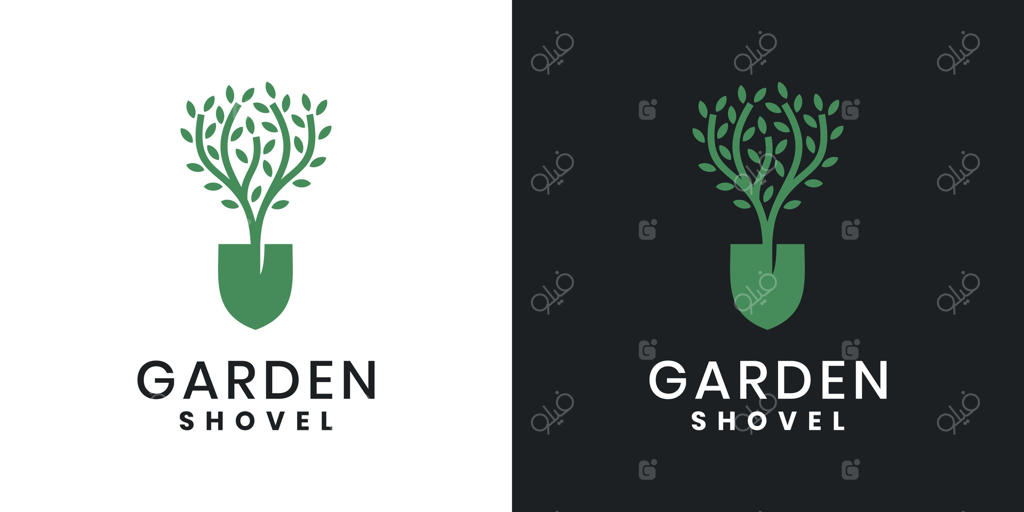 طراحی لوگوی بیل و درخت