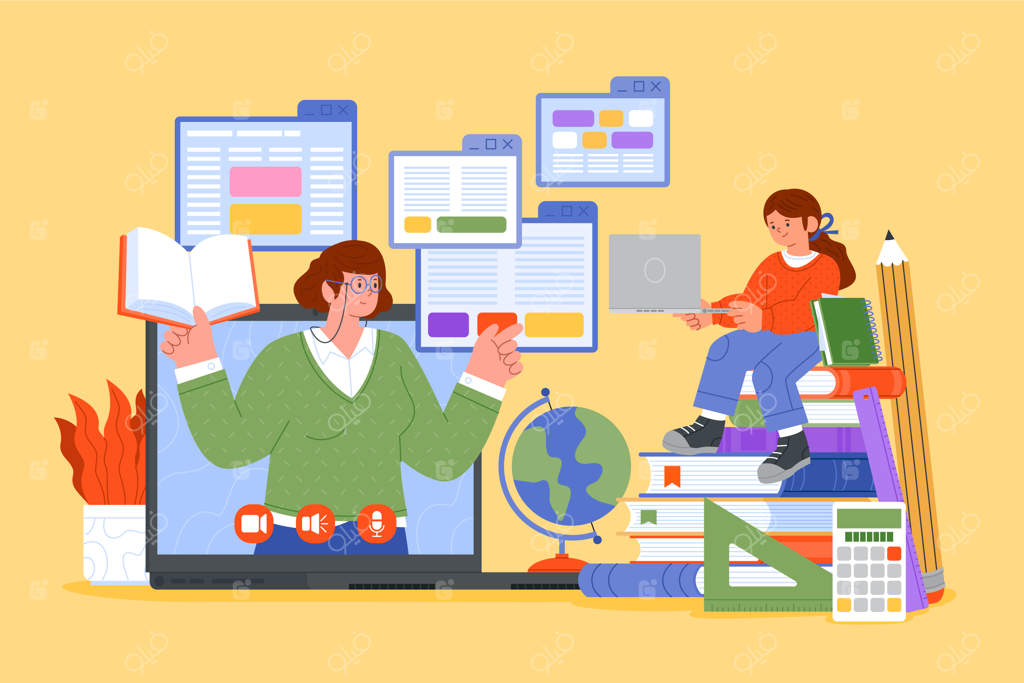 تصویرگری دستی مربی آنلاین