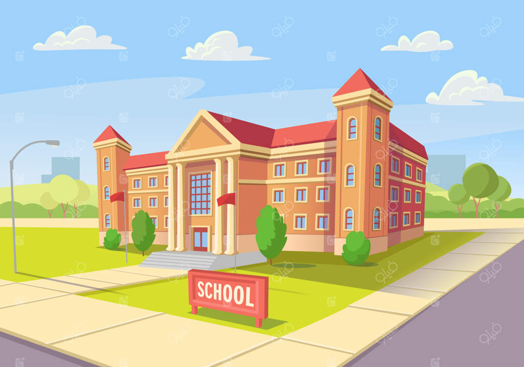 نمایی از ساختمان مدرسه