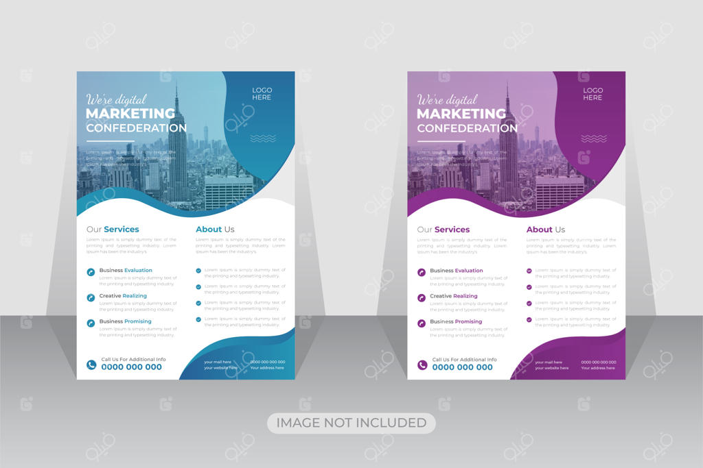 قالب تراکت شرکتی و تجاری مدرن