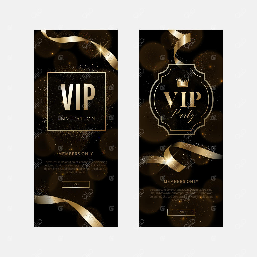 پس‌زمینه کارت دعوت و بن تخفیف لوکس و VIP