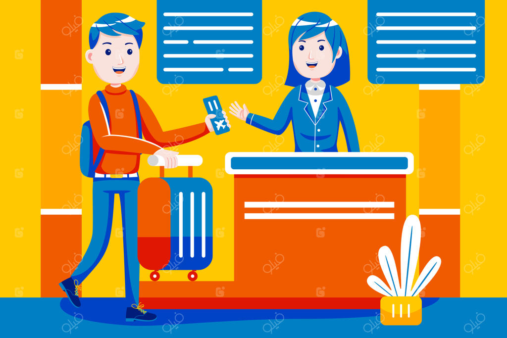 بررسی باجه های پذیرش در فرودگاه بین‌المللی