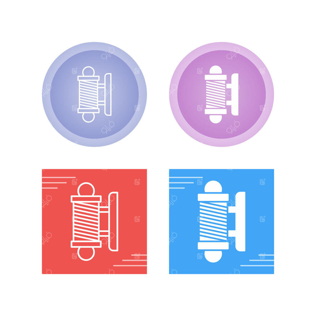 آیکون وکتور تابلوی آرایشگاه مردانه