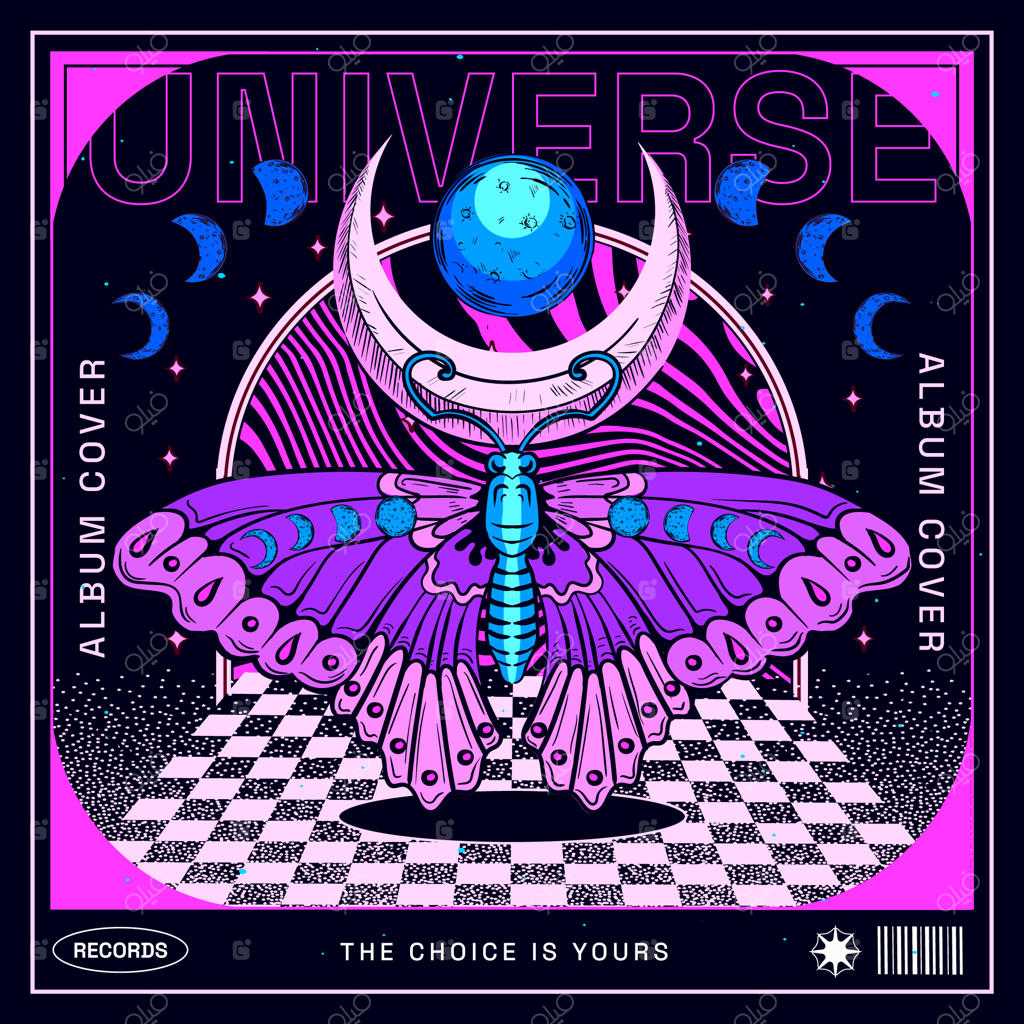 طرح جلد آلبوم با طراحی دستی