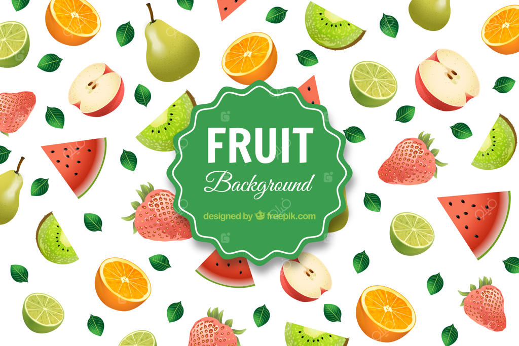 پس‌زمینه انواع میوه