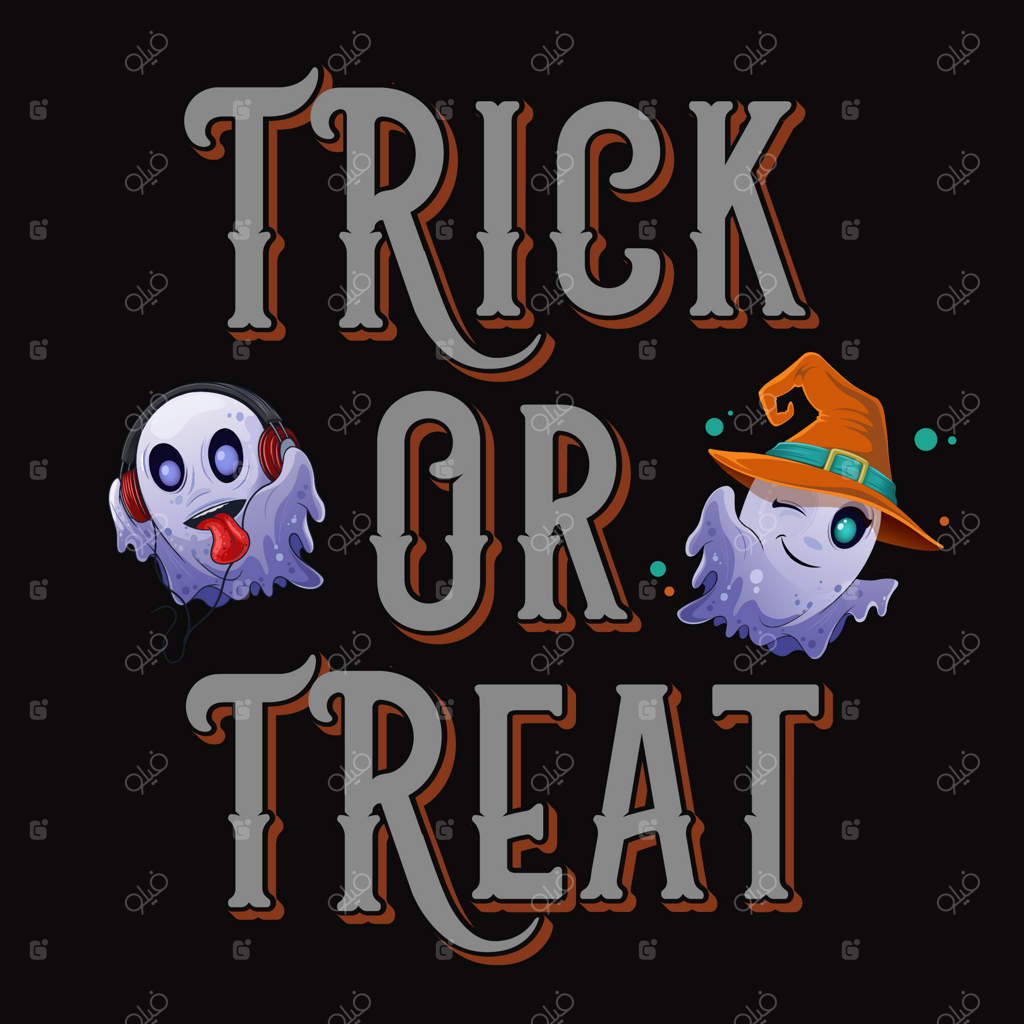 تصویرسازی وکتور تی‌شرت: روح هالووین