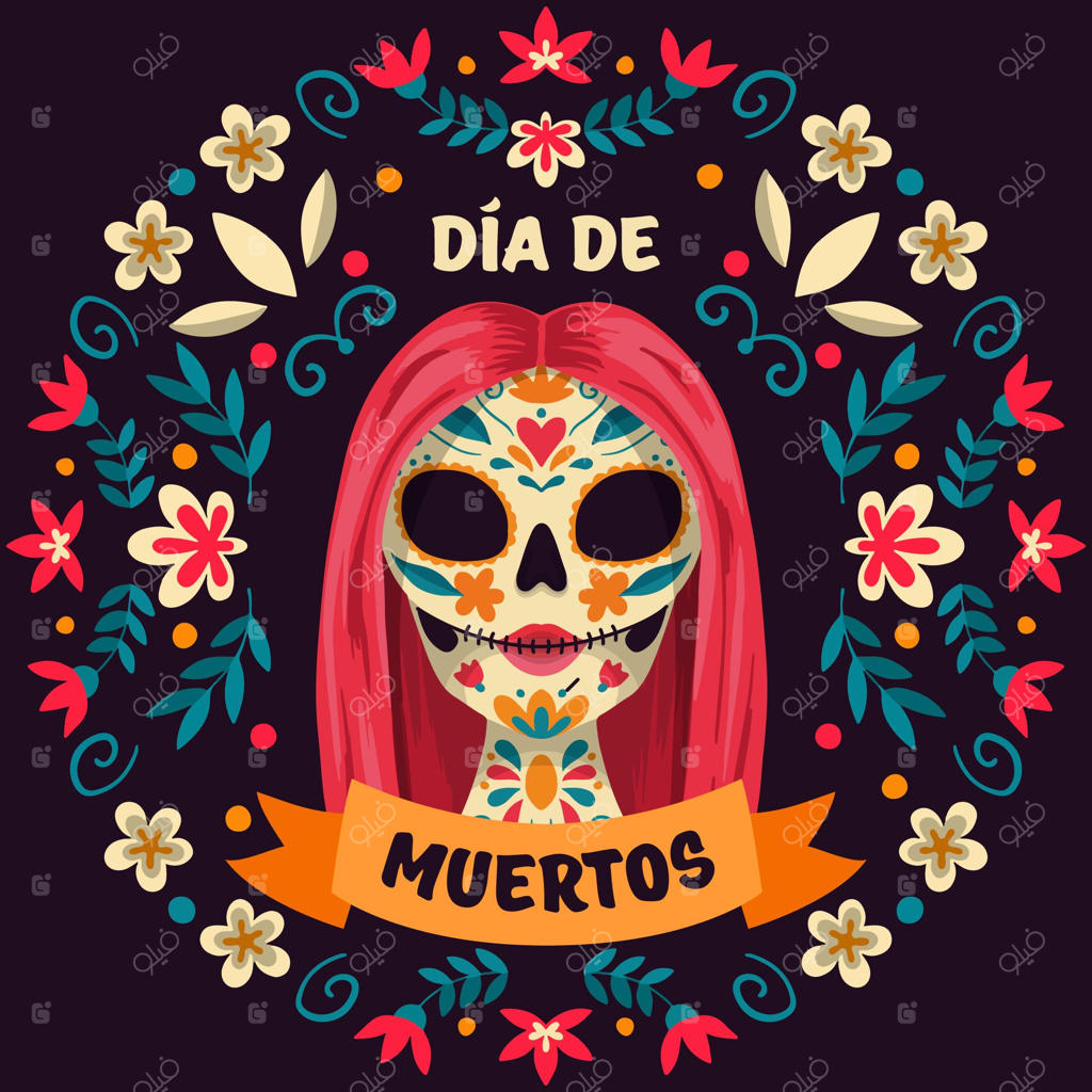 پس‌زمینه دست‌ساز روز مردگان