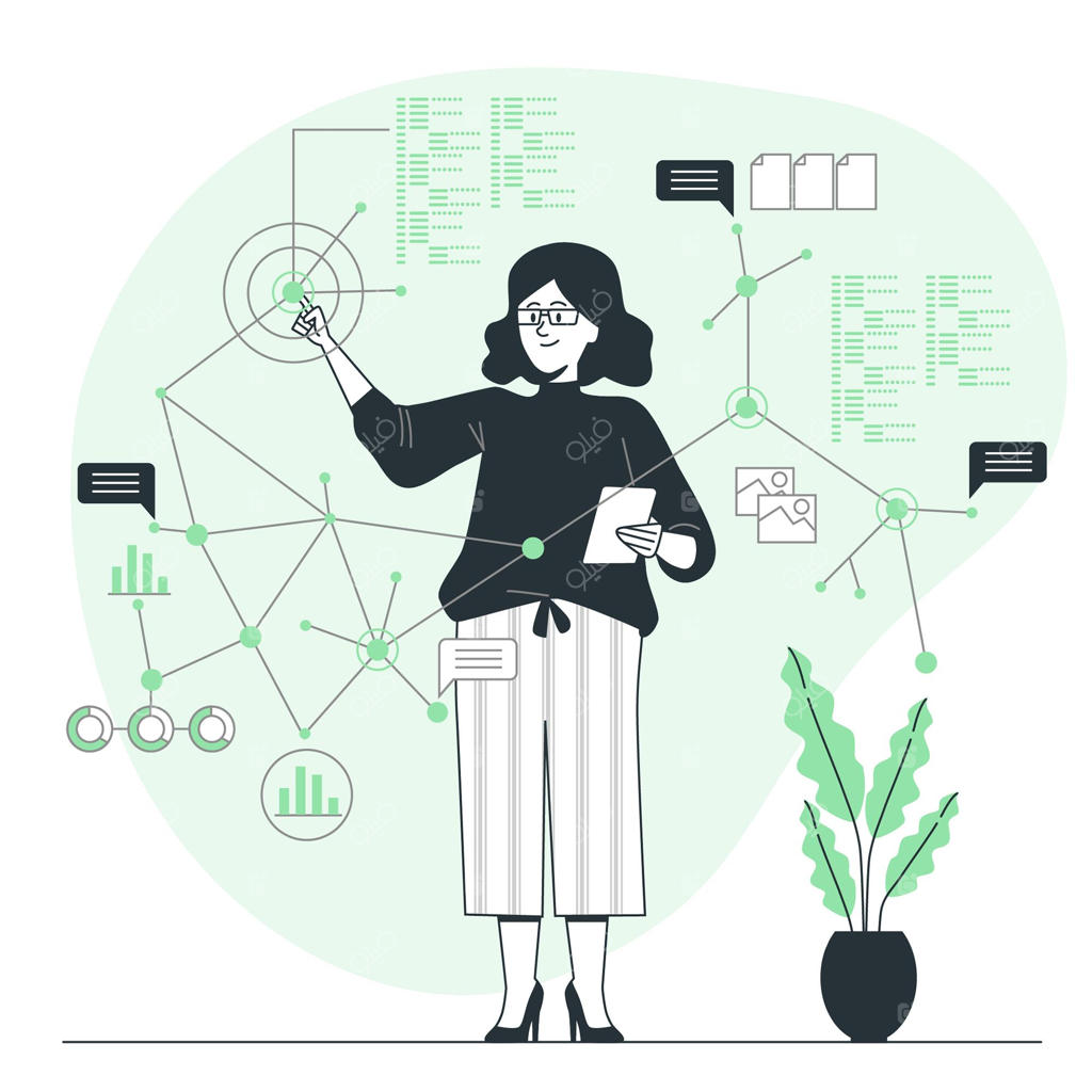 تصویرسازی مفهومی نقاط داده