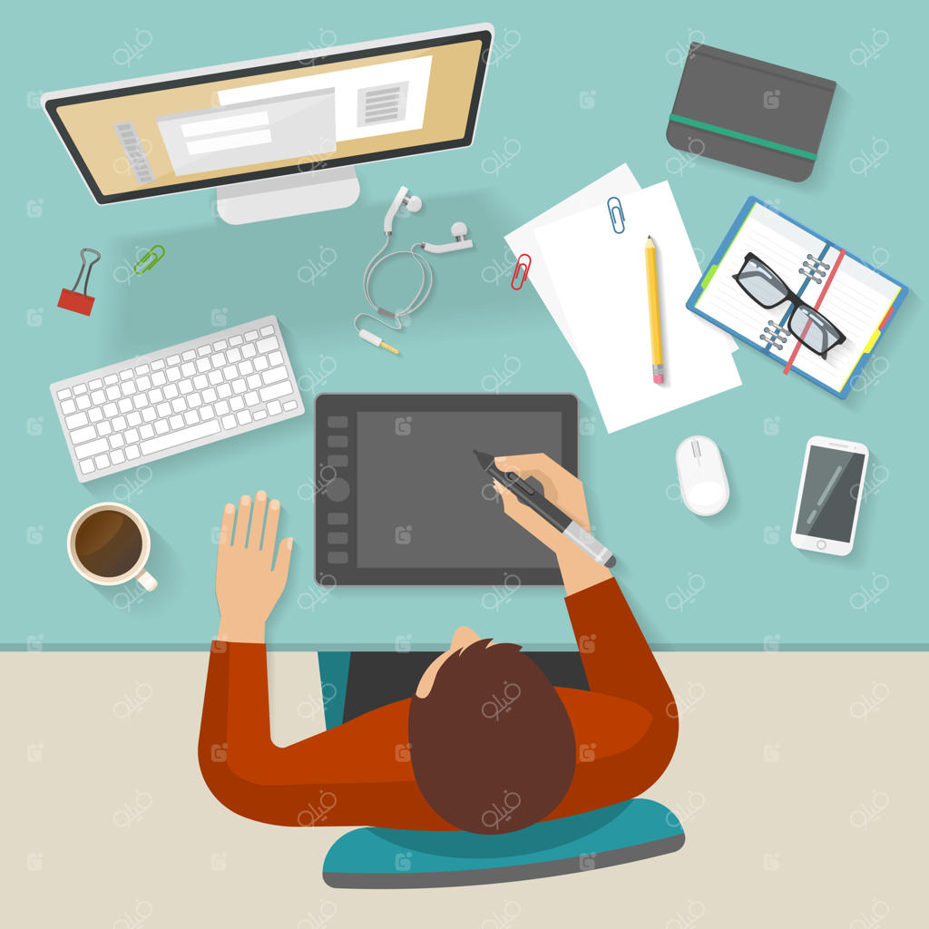 ترکیب رنگی فضای کاری