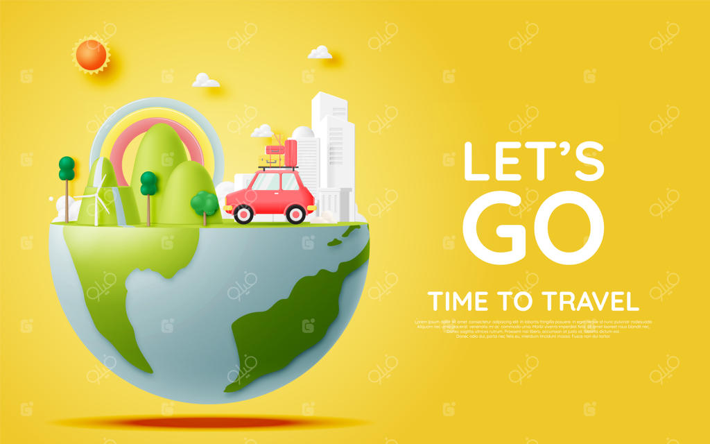 سفر جاده‌ای دور دنیا با ماشین و رنگ‌های پاستلی