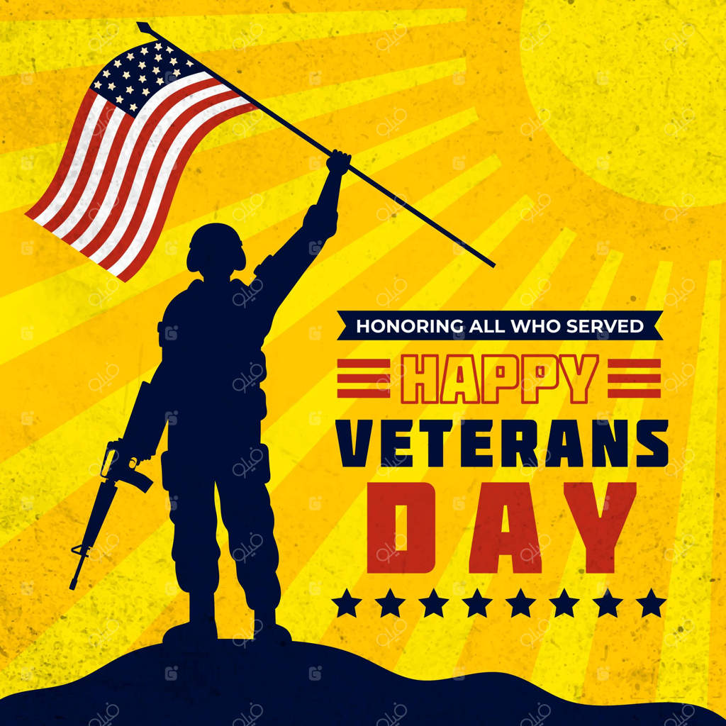 طرح روز کهنه‌سربازان به سبک نوستالژیک